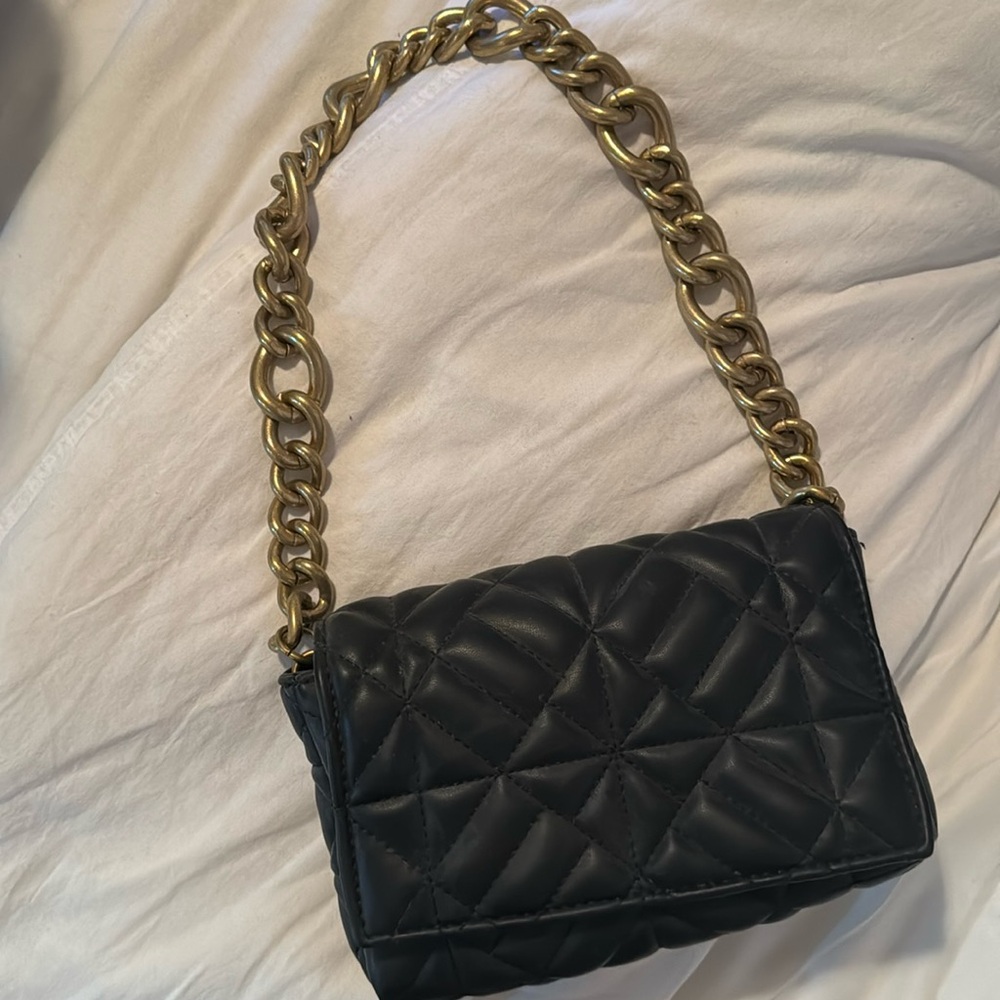 Zara gold chain purse